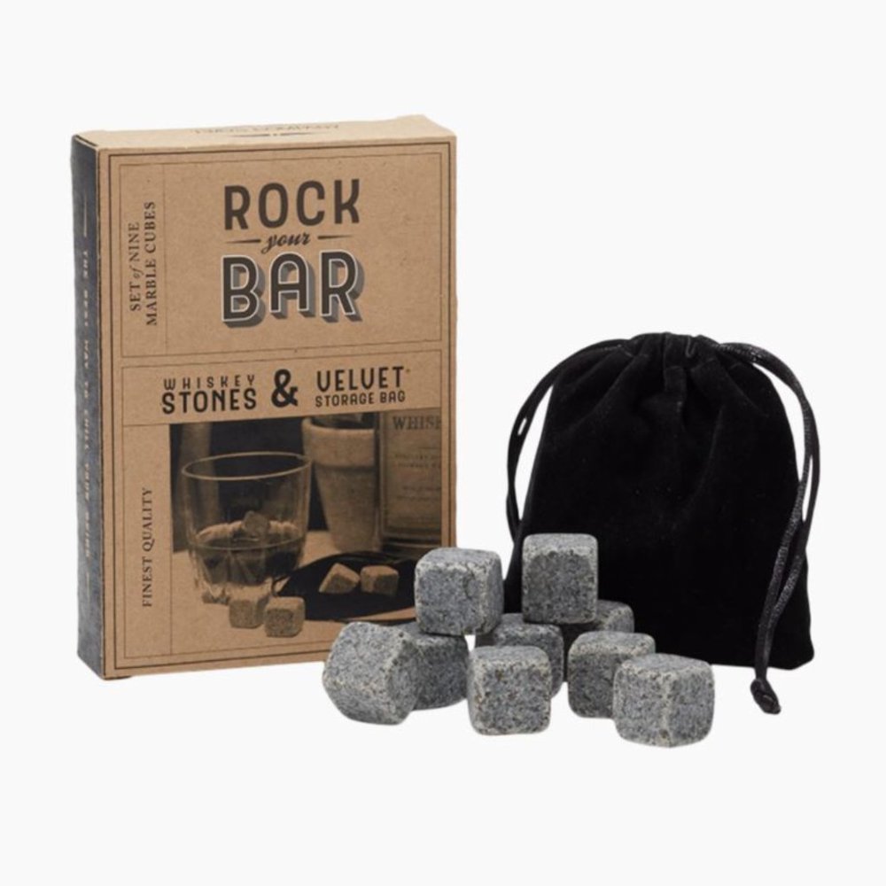 NEW Two's Company Rock Your Bar Whiskey Stones Set